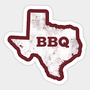 Vintage Retro Texas BBQ Shirt - State of Texas Barbecue Sticker